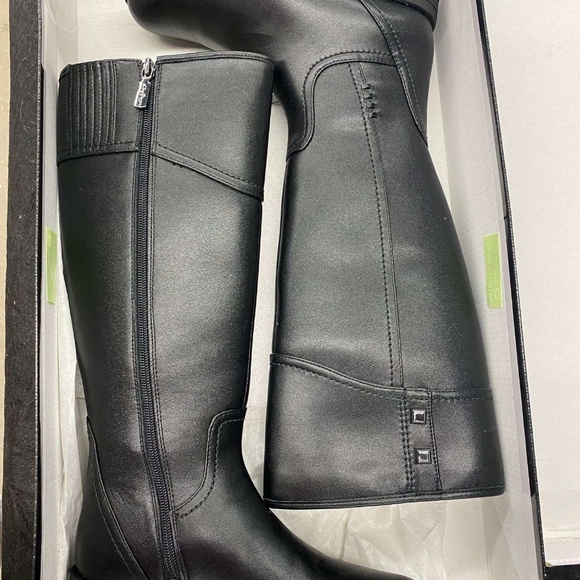 Size 5.5 Aqua College Waterproof Women's Talesa Black Leather Boots, NWT - Picture 1 of 1